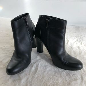 Sam Edelman Salina Black Leather Booties